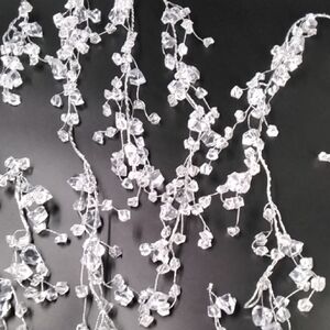 19' of Chunky Crystal Beaded Garlands